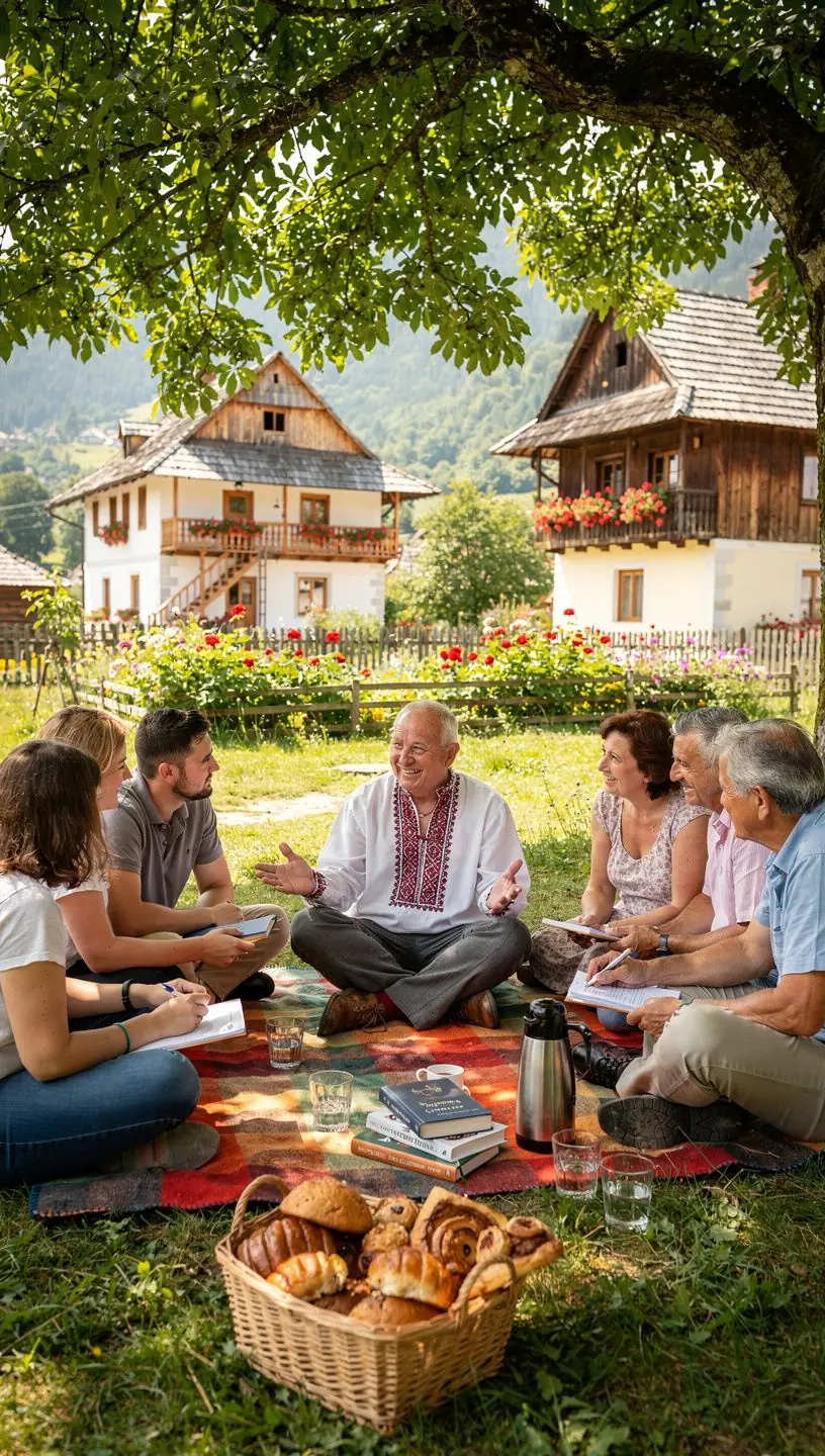 Persoană citind un ghid financiar, înconjurată de materiale educaționale și instrumente de planificare.